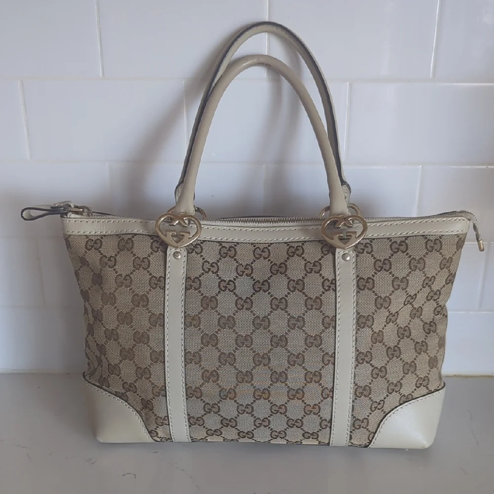 NOT FOR SALE SOLD Gucci Canvas Tote Vintage - Picture 1 of 15